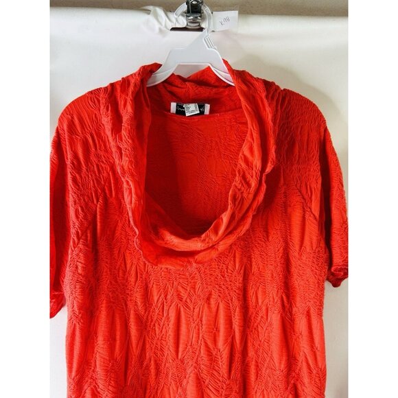 Jospeh Ribkoff Textured Cowl Neck Flowy Dress Lagenlook Artsy - Picture 2 of 7